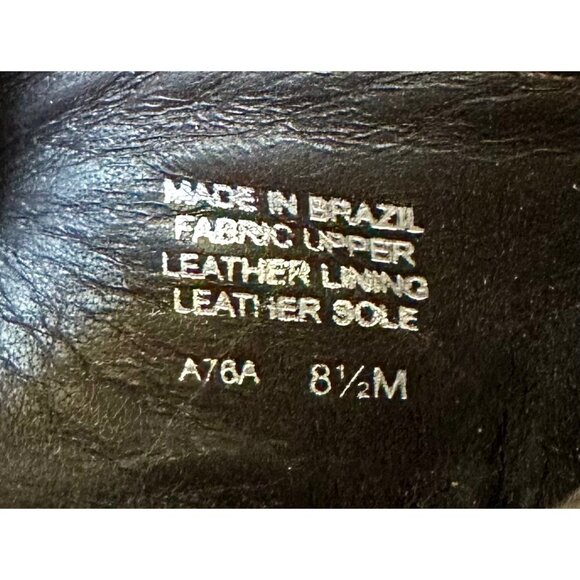 Tory Burch Kristen Brown Canvas Espadrille Wedge Sandals | Gold Logo Heel | 8.5 - Picture 10 of 10